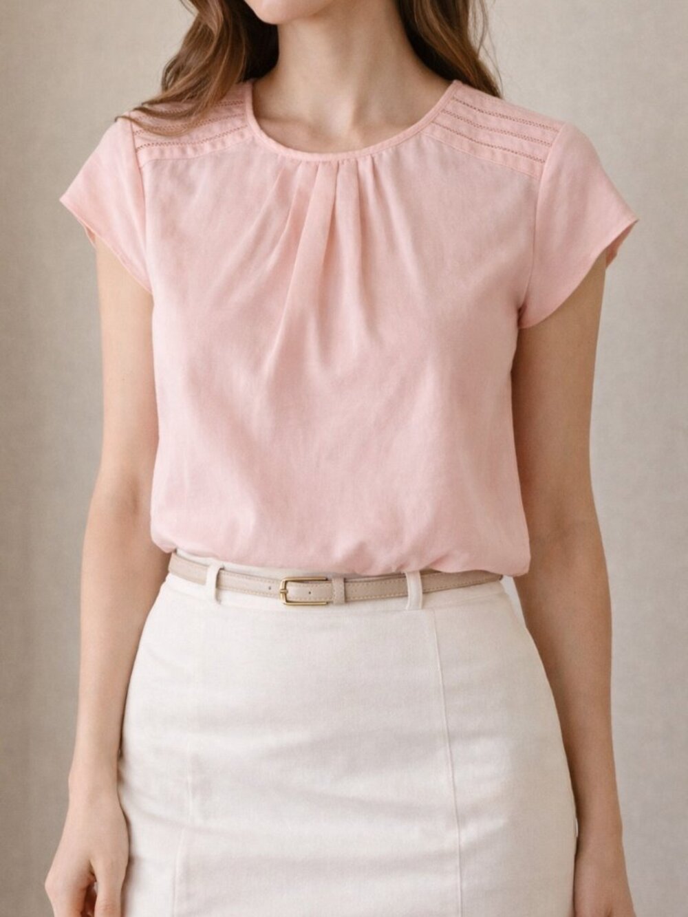 Pink Blouse Banana Republic